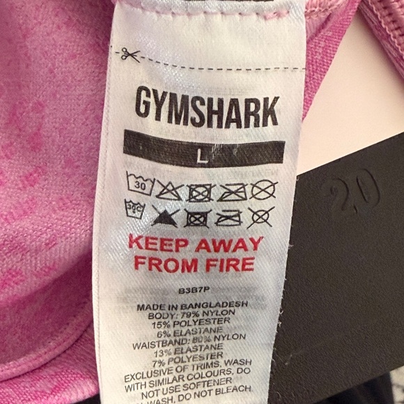 GymsharkAdapt Animal X Whitney Simmons Seamless Shorts - Sour Pink/Vibrant Pink - Picture 3 of 3